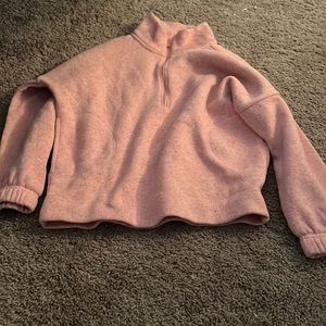 Pink zip up hoodie